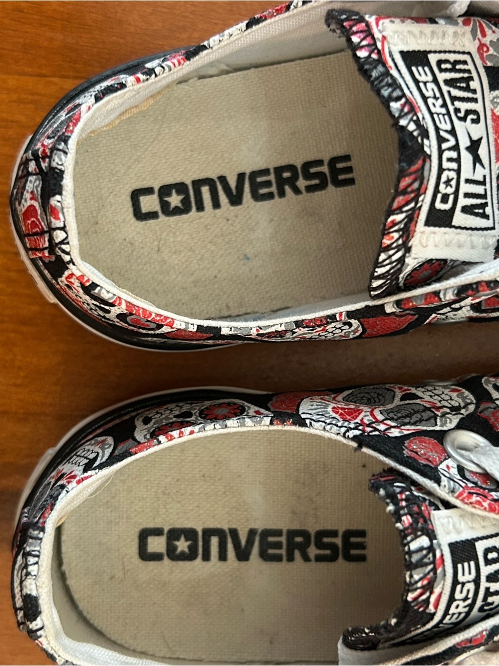 Converse Chuck Taylor All Star Low Top Sugar Skull Print Sneakers Women 6 - Picture 7 of 9